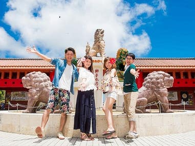 ■沖縄のワクワクが盛りだくさん!<おきなわワールドの入園&プチスイーツ1個付き♪>沖縄本島ちゃんぷるーチョイス(レンタカー付)3泊4日