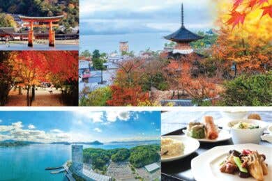 【呉中央桟橋発着/日帰り】紅葉の宮島クルーズと グランドプリンスホテル広島の中華ランチ