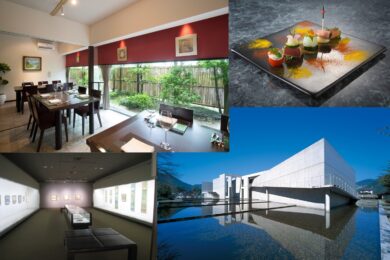 【広島駅新幹線口発着／日帰り】ワンランク上のアートな旅【高梁市成羽美術館・笠岡市立竹喬美術館】～「遊心美膳 高木」でステーキランチ1