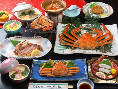 中部発 9月受付限定！早期割引 紅ズワイガニや甘えびなど北陸の名産品が当たる大抽選会開催！！大人気の夫婦がに！タグ付き越前せいこ蟹と蟹のフルコース！＜JAMJAM TOUR＞1