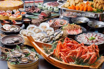 【兵庫県内発】 日本海鳥取でどどーんと大盤振舞！いーよ！満腹14のグルメ食べ放題！　日帰り1