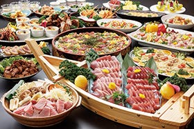 姫路　龍野発<br>マグロ料理10種食べつくしバイキング＆飲み放題1