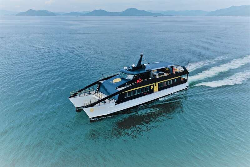 【新大阪駅・新神戸駅発】 観光列車「ラ・マル・ド・ボァ」と観光クルーザー「シースピカ」しまなみクルーズ　日帰り3