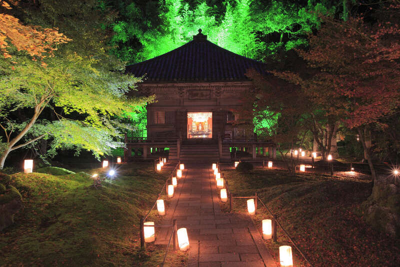 【秋田市内発】 日帰りだけど2食付き！船と紅葉ライトアップ創業祭ミステリー(日帰り）1