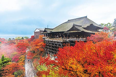 【名古屋発着】ホテルオークラ京都で京のパノラマブッフェと清水寺・南禅寺・蹴上インクラインの紅葉 日帰り <ワクチン・検査パッケージ適用ツアー><バス相席あり>