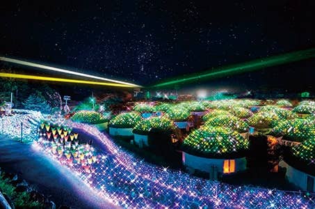 立川発【今こそしずおか元気旅適用】時之栖イルミネーション「ひかりのすみか」と三島スカイウォーク 昼食付 日帰り 全国旅行支援適用コース