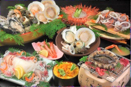 海鮮浜焼きバーベキュー食べ放題と、白いか姿造り・うに丼・あわび踊焼き 夏だ!海だ!浜坂大漁まつり♪【JR久宝寺・近鉄八尾・八戸ノ里・新石切発】